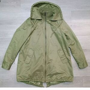 Sam Edelman Women's Olive Green Anorak Parka Jacket Long Warm Coat Size Xs